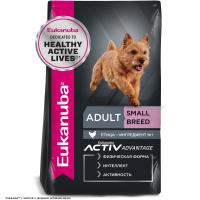 Eukanuba Adult Small Breed (для взрослых собак мелких пород от года и старше, с птицей)